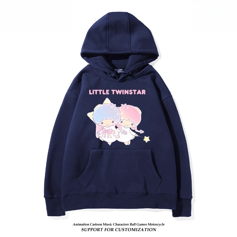 雙子星little twinstars新款 親子情侶男女連帽衛衣
