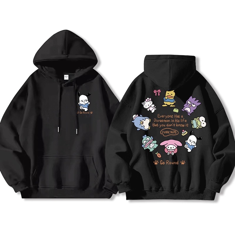 三麗鷗 聯名衛衣2025秋冬新款親子情侶裝連帽衛衣