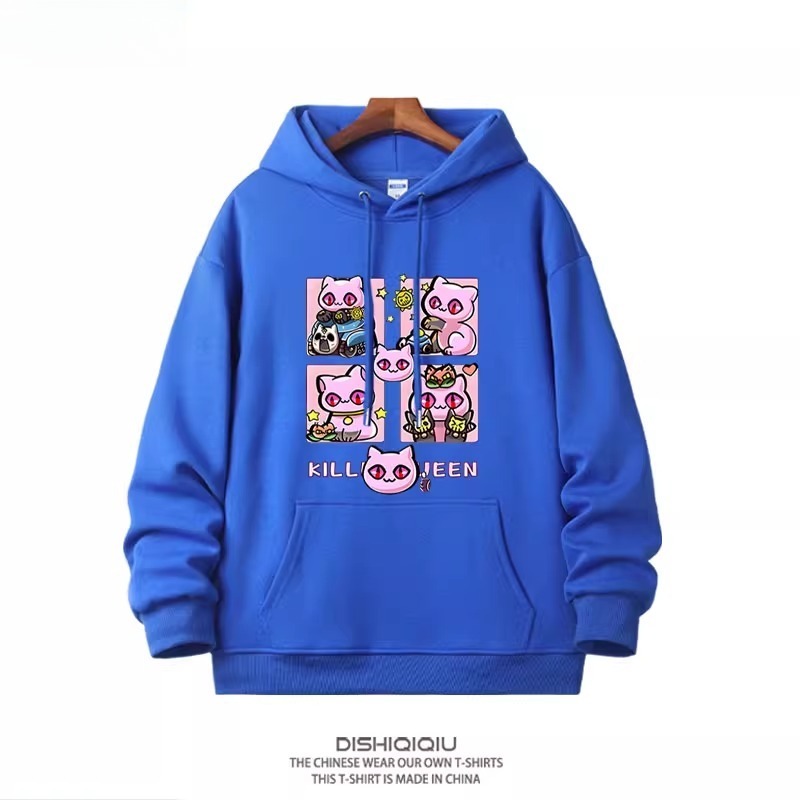 JOJO的奇妙冒險殺手皇后吉良吉影 2025秋冬新款親子情侶裝連帽衛衣