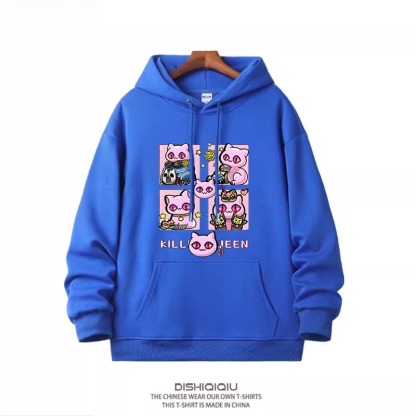 JOJO的奇妙冒險殺手皇后吉良吉影 2025秋冬新款親子情侶裝連帽衛衣