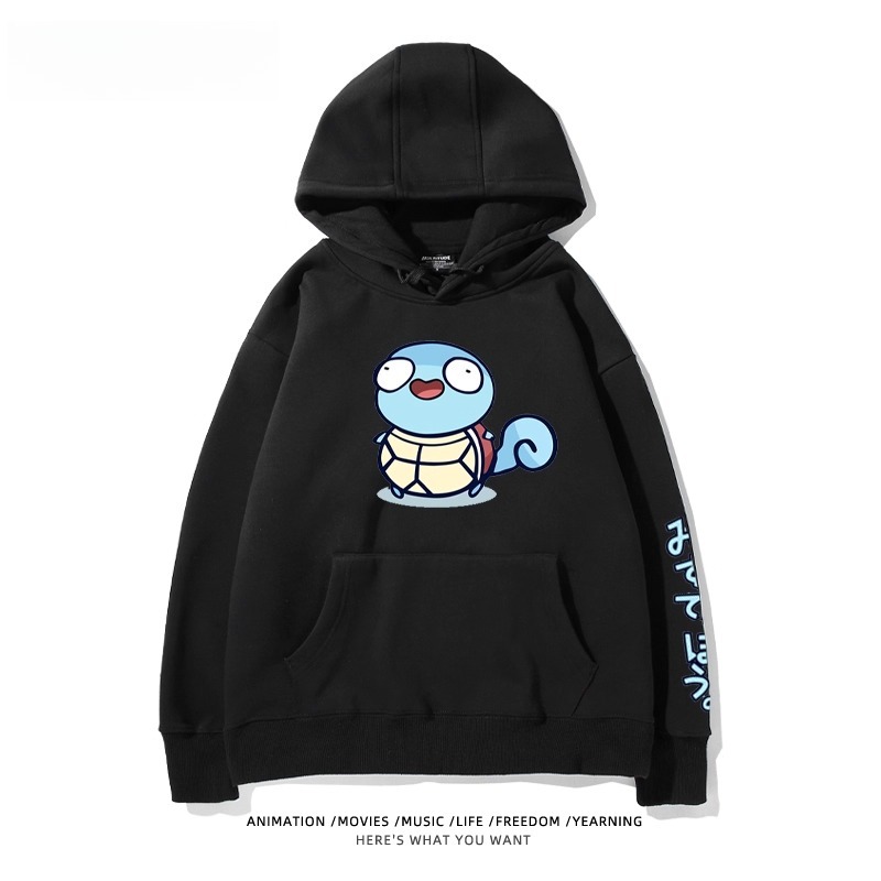 寶可夢Q版搞怪新款 親子情侶男女款連帽衛衣