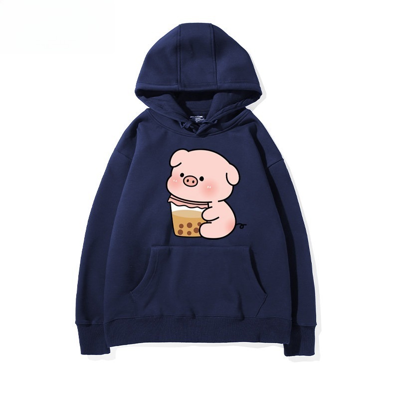 LULU豬 聯名衛衣新款 親子情侶裝連帽衛衣