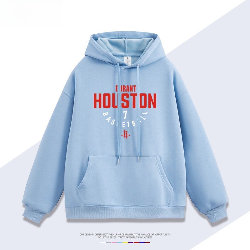 火箭隊杜蘭特7號 聯名衛衣2026秋冬新款 親子情侶裝連帽衛衣