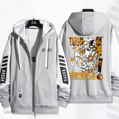 JoJo的奇妙冒險 飆馬野郎 手繪連帽衫 春秋舒適外套