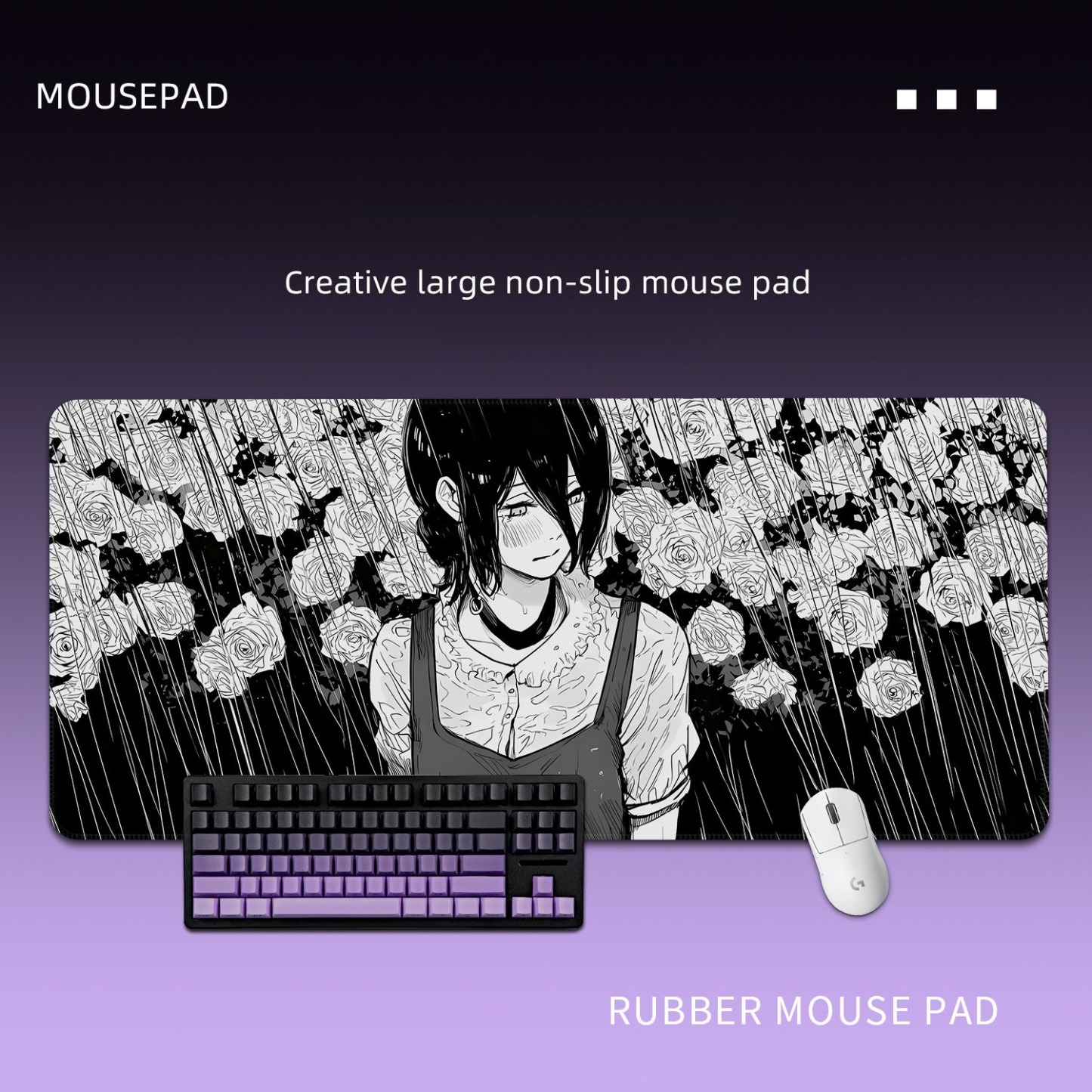 鏈鋸人蕾塞 主題桌墊 布質滑鼠墊