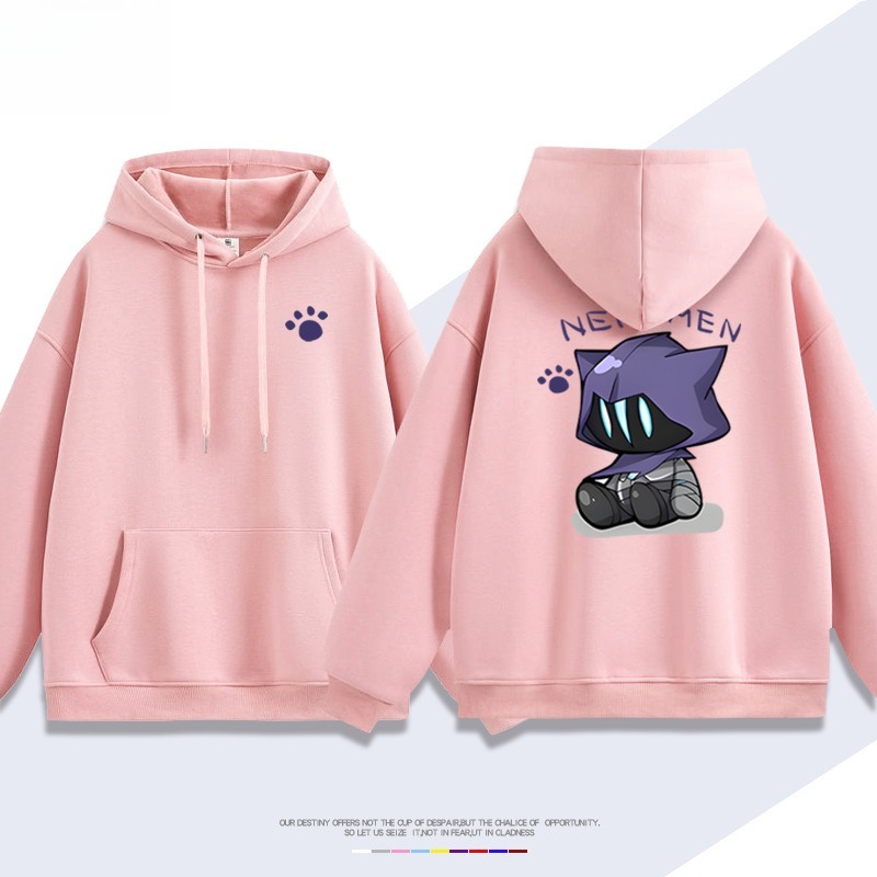 瓦羅蘭特歐門貓貓新款 親子情侶男女連帽衛衣