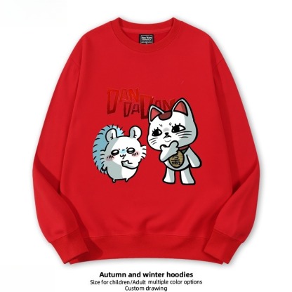 高速婆婆X小桃 聯名親子情侶裝 圓領長袖