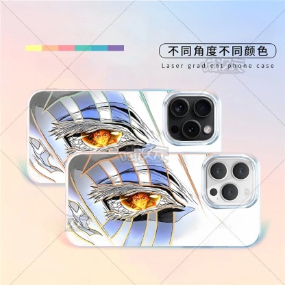 鬼滅之刃 極光\彩銀 線條漸變防摔手機殼