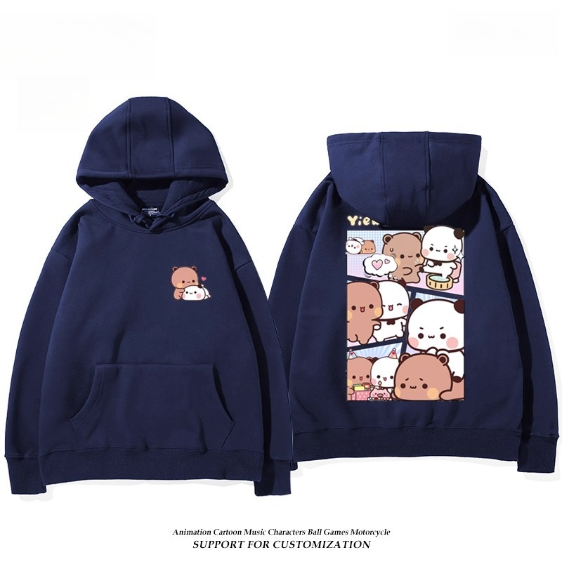 一二布布新款 親子情侶男女連帽衛衣