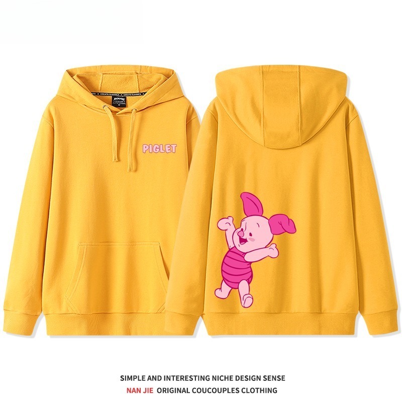 小熊維尼新款 親子情侶男女連帽衛衣