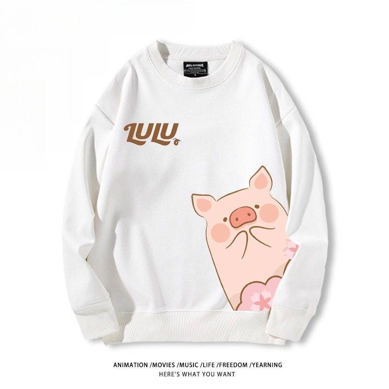 LuLu豬 聯名親子情侶裝 圓領長袖