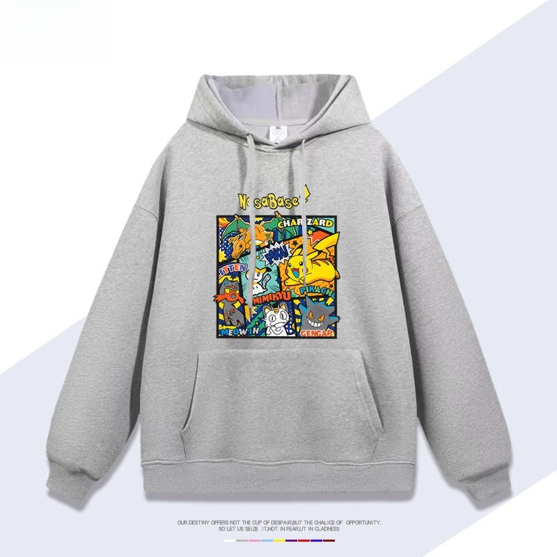 精靈寶可夢 聯名衛衣2026秋冬新款 親子情侶裝連帽衛衣