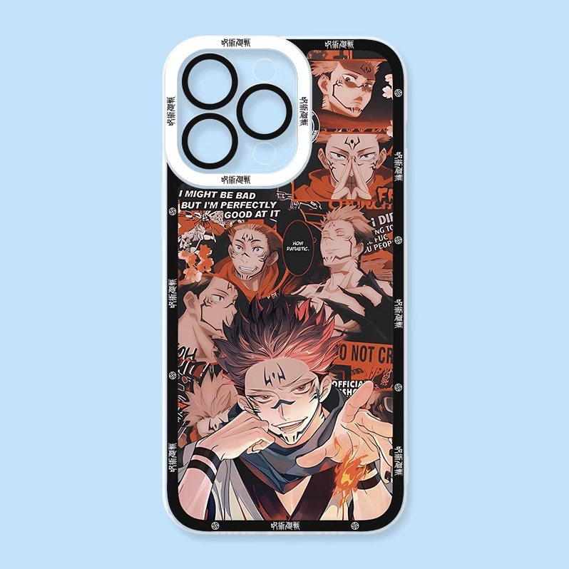 蘋果 系列咒術迴戰天使眼透明防摔軟殼