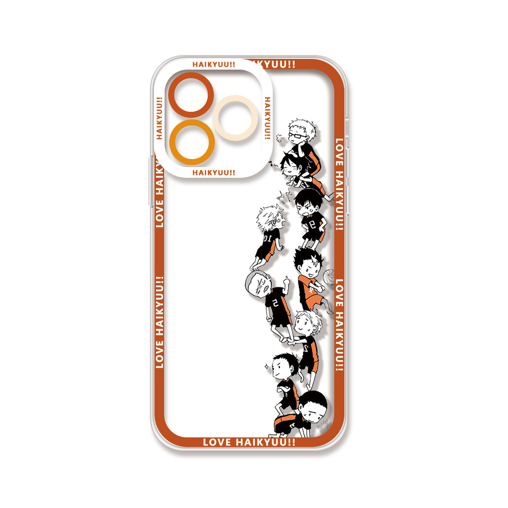 蘋果 系列排球少年 天使眼透明防摔軟殼