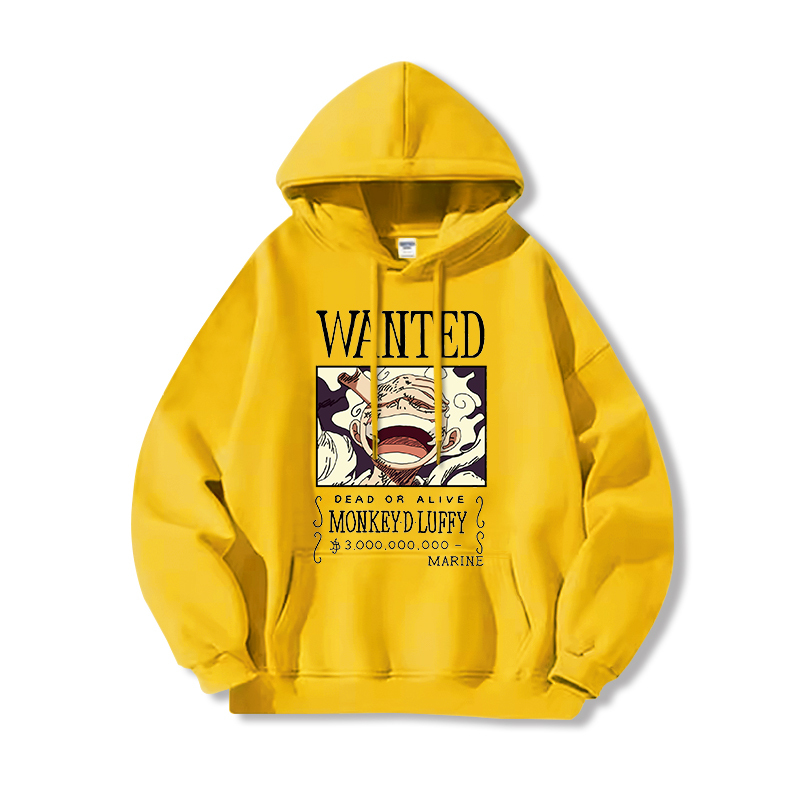 航海王 聯名衛衣2024秋冬新款親子情侶裝薄絨款連帽衛衣