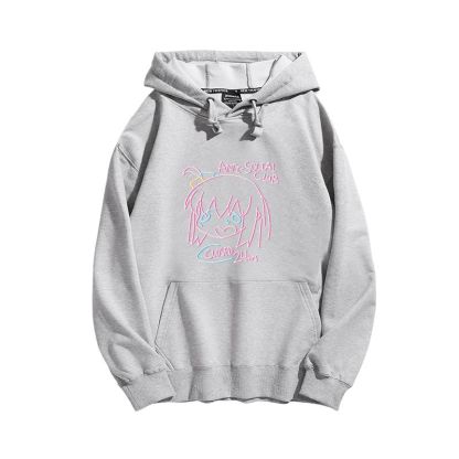 孤獨搖滾聯名衛衣2023秋冬新款親子情侶裝薄絨款連帽衛衣