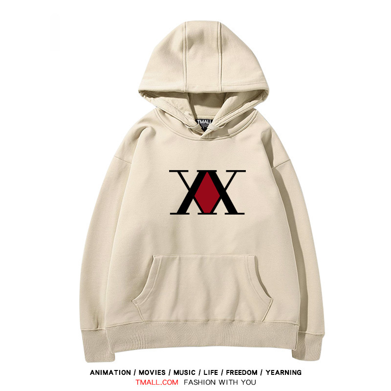 全職獵人 聯名衛衣2024秋冬新款親子情侶裝薄絨款連帽衛衣