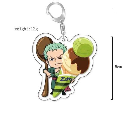 航海王草帽路飛索隆喬巴羅賓亞力克鑰匙扣掛飾【單買三件起送】