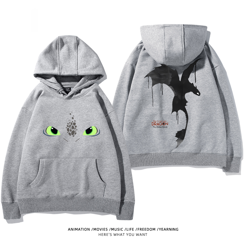 馴龍高手 聯名衛衣2024秋冬新款親子情侶裝薄絨款連帽衛衣
