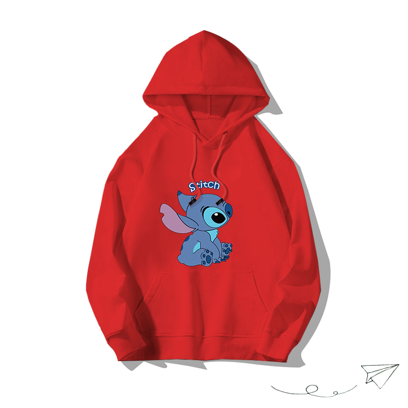 史迪仔聯名hiphop2025秋冬新款 親子情侶男女連帽衛衣