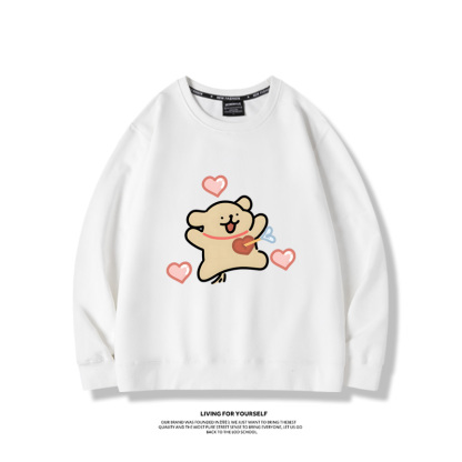 線條小狗2023親子情侶裝 圓領長袖