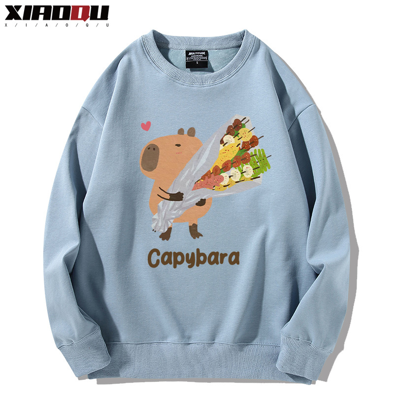 卡皮巴拉 2024親子情侶裝 圓領長袖