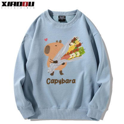 卡皮巴拉 2024親子情侶裝 圓領長袖