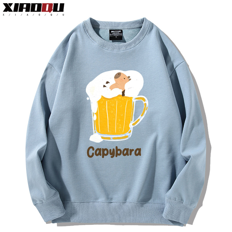 卡皮巴拉 2024親子情侶裝 圓領長袖