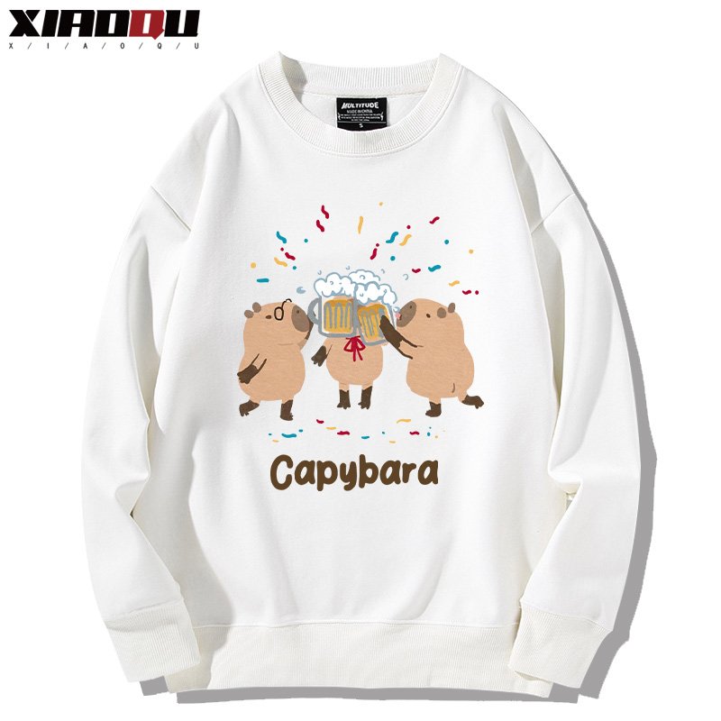 卡皮巴拉 2024親子情侶裝 圓領長袖