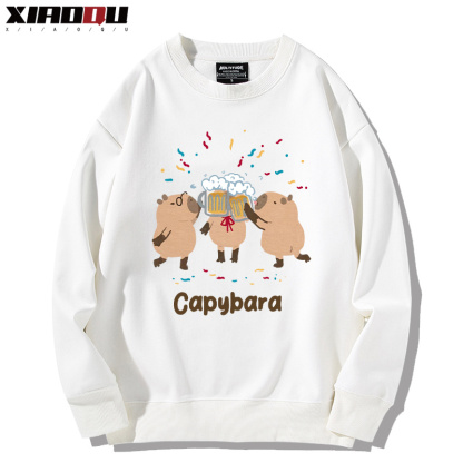 卡皮巴拉 2024親子情侶裝 圓領長袖