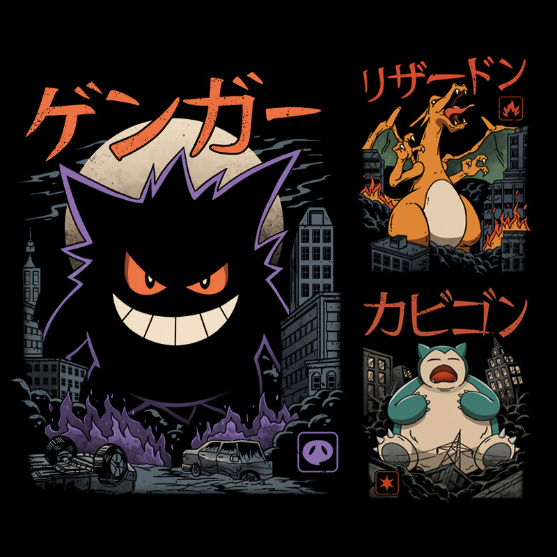 寶可夢日系2023親子情侶裝 圓領長袖