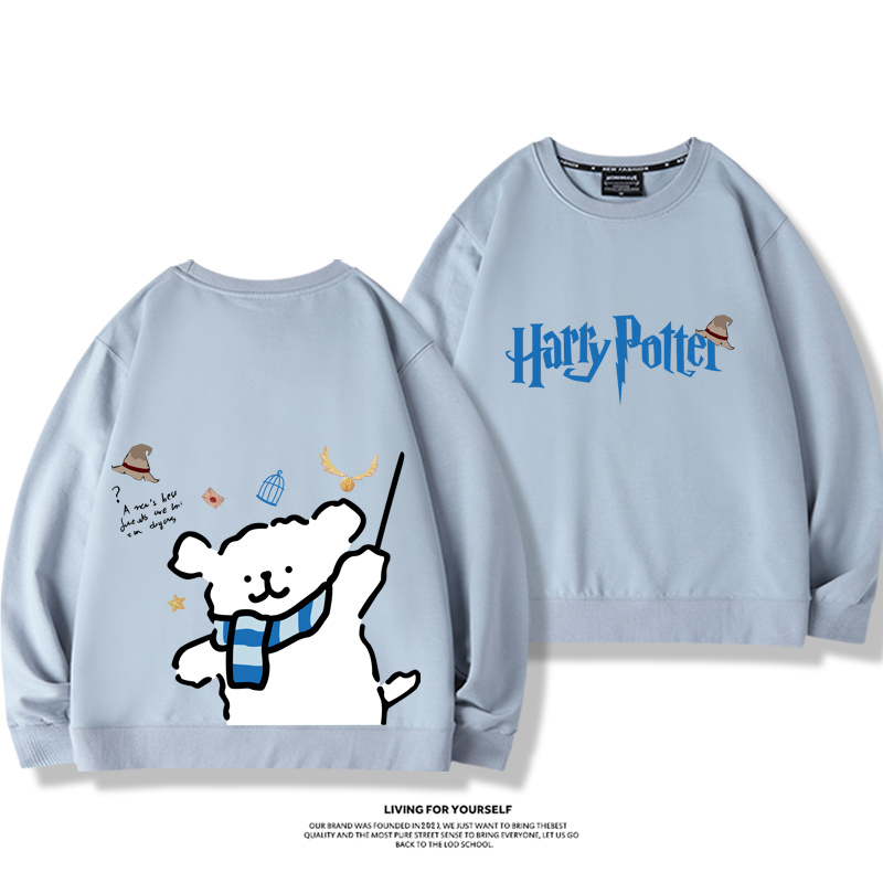 線條小狗2023親子情侶裝 圓領長袖