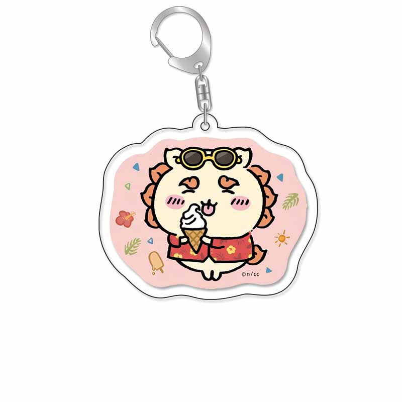 chiikawa 吉伊卡哇 亞克力鑰匙扣可愛小八創意烏薩奇公仔包 掛飾【單買三件起送】