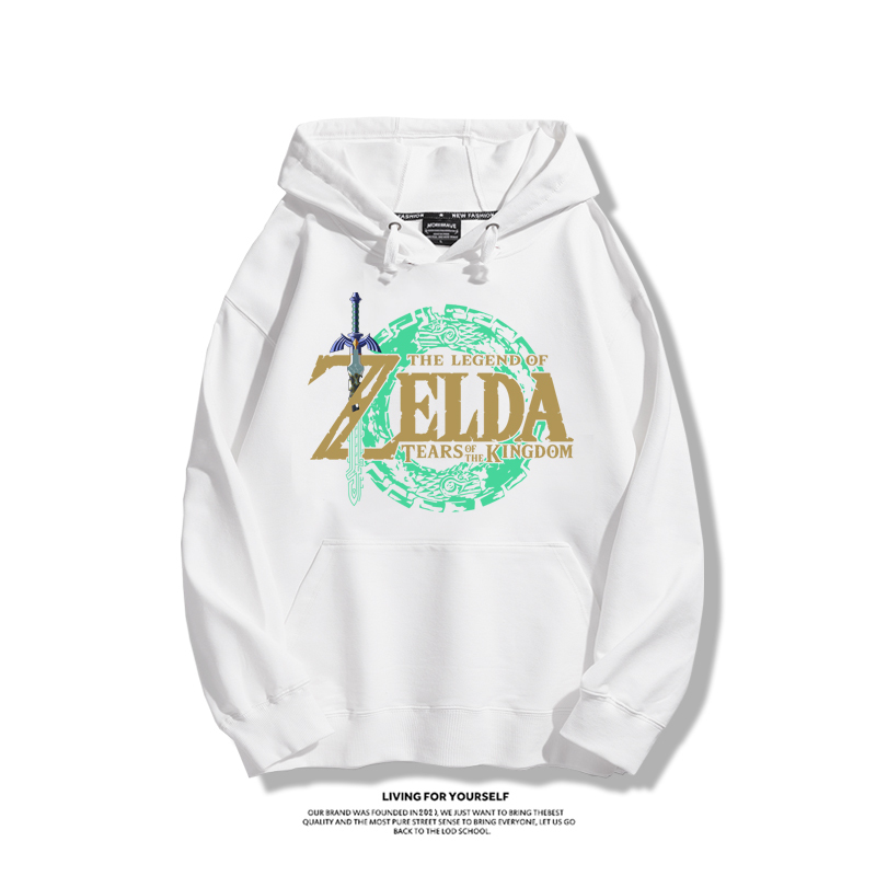 薩爾達傳說王國之淚聯名衛衣2023秋冬新款親子情侶裝薄絨款連帽衛衣-星夢cosplay