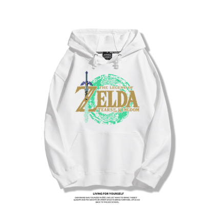 薩爾達傳說王國之淚聯名衛衣2023秋冬新款親子情侶裝薄絨款連帽衛衣-星夢cosplay