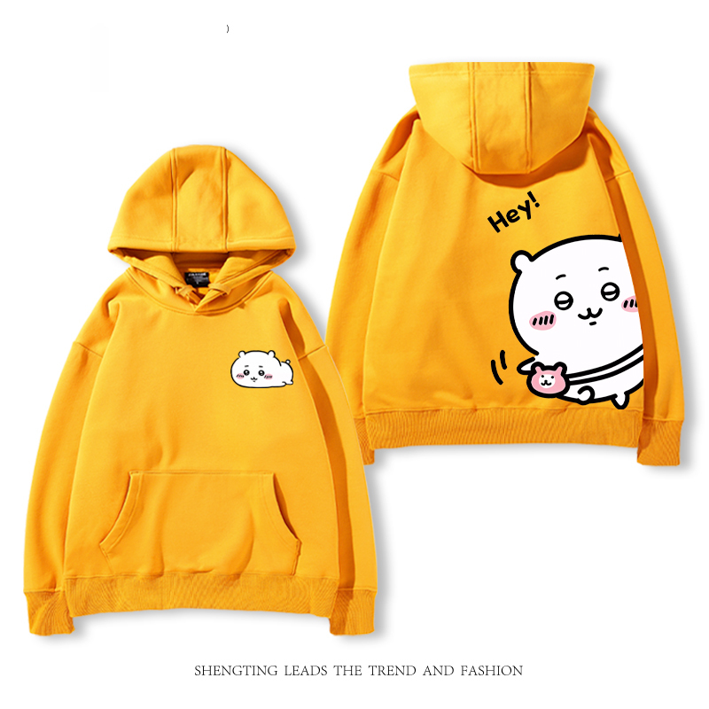 chiikawa 2024秋冬新款親子情侶裝薄絨款連帽衛衣