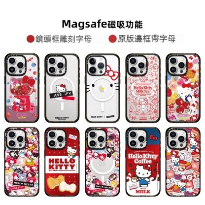 蘋果 系列凱蒂貓 Magsafe磁吸 亞克力防摔保護殼