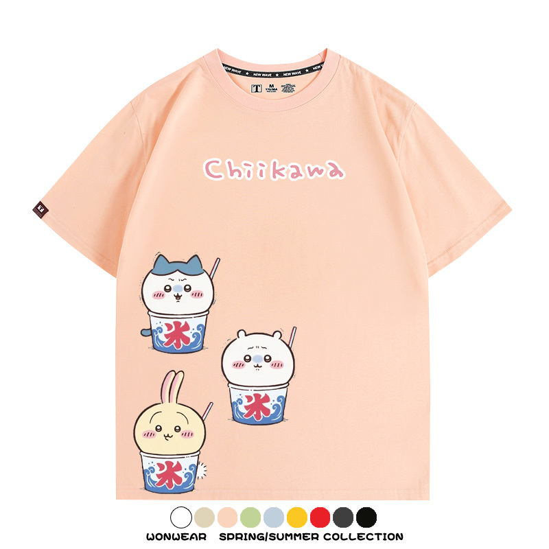 Chiikawa吉伊卡哇烏薩奇寶寶 親子情侶裝寬鬆短袖T