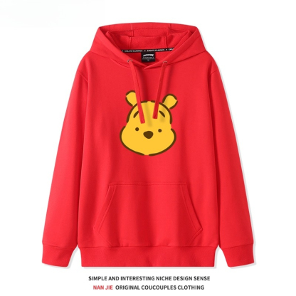 小熊維尼聯名 衛衣2025秋冬新款親子情侶裝連帽衛衣