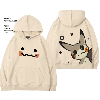 寶可夢 聯名衛衣2024秋冬新款親子情侶裝薄絨款連帽衛衣