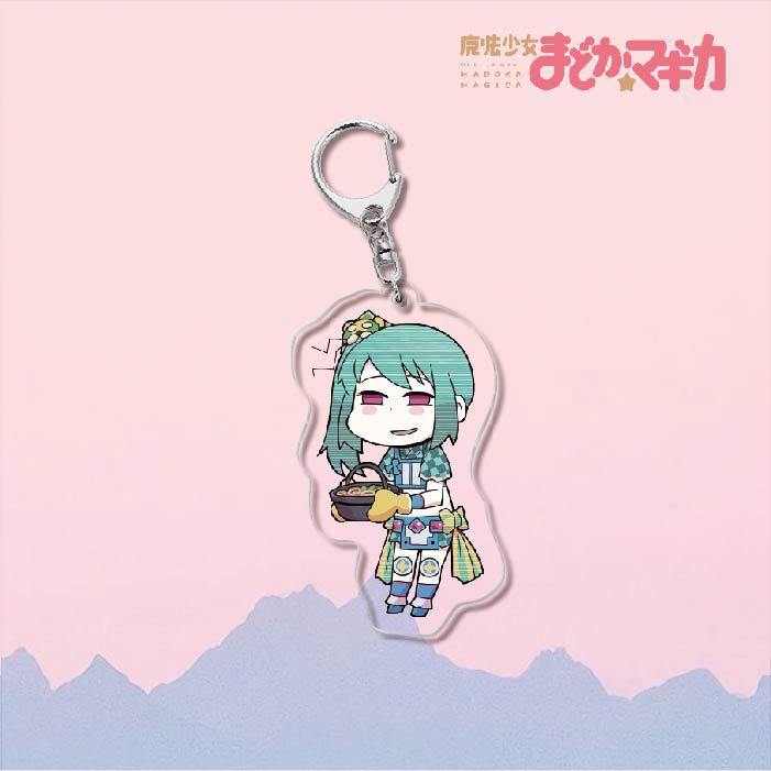 魔法少女小圓鹿目圓曉美焰美樹沙耶香巴麻美亞力克鑰匙扣立牌掛飾【單買三件起送】