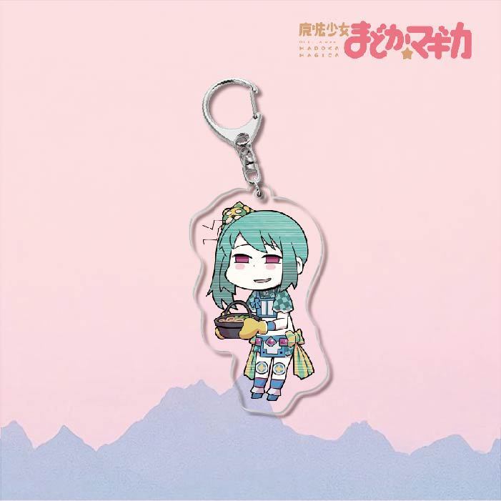 魔法少女小圓鹿目圓曉美焰美樹沙耶香巴麻美亞力克鑰匙扣立牌掛飾【單買三件起送】