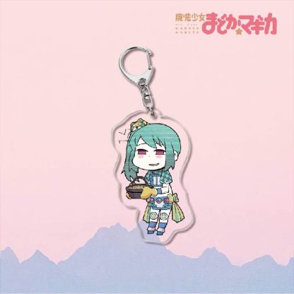 魔法少女小圓鹿目圓曉美焰美樹沙耶香巴麻美亞力克鑰匙扣立牌掛飾【單買三件起送】