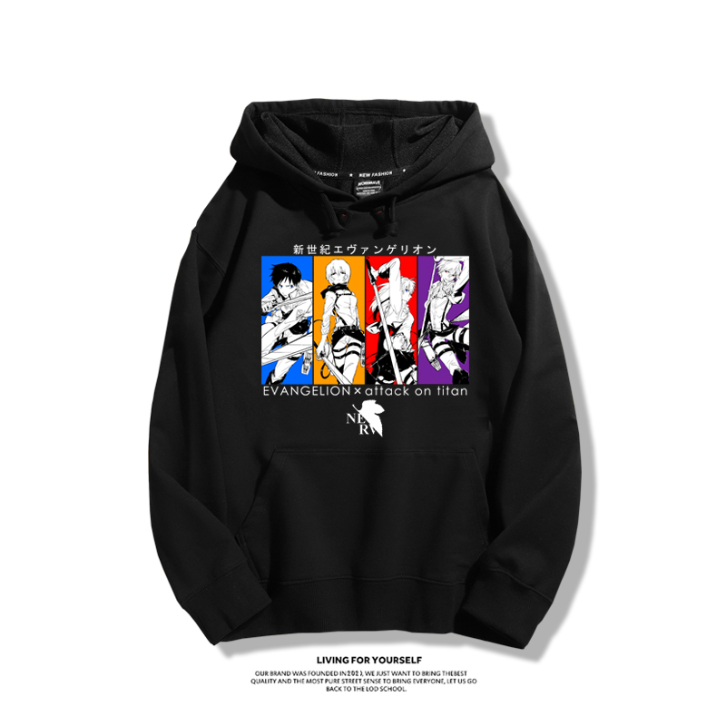EVA新世紀福音戰士聯名衛衣2025秋冬新款親子情侶裝連帽衛衣
