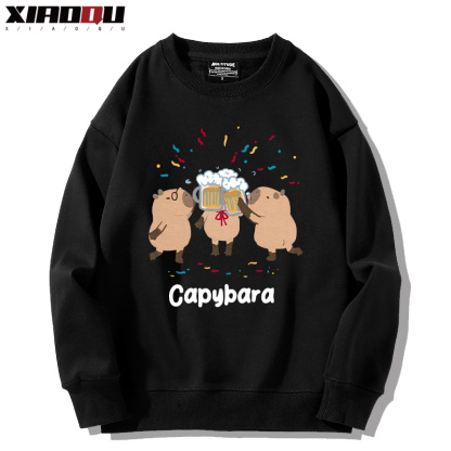 卡皮巴拉 2024親子情侶裝 圓領長袖