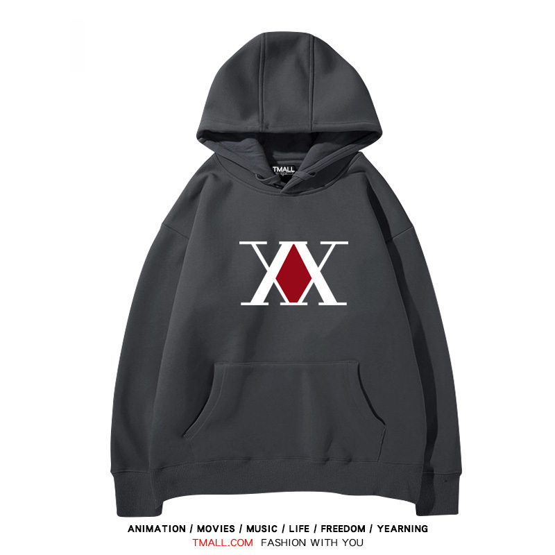 全職獵人 聯名衛衣2024秋冬新款親子情侶裝薄絨款連帽衛衣