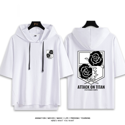 進擊的巨人 連帽短袖T恤