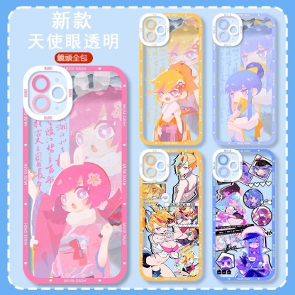 蘋果 系列喵斯快跑 初音未來天使眼透明防摔軟殼