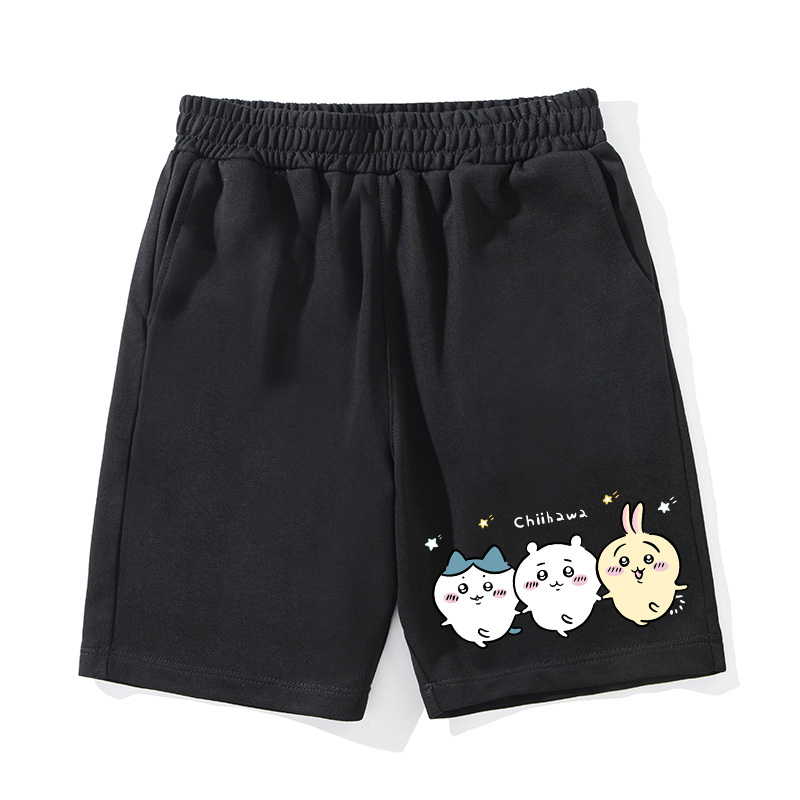 Chiikawa聯名衛衣2024秋冬新款親子情侶裝薄絨款連帽衛衣