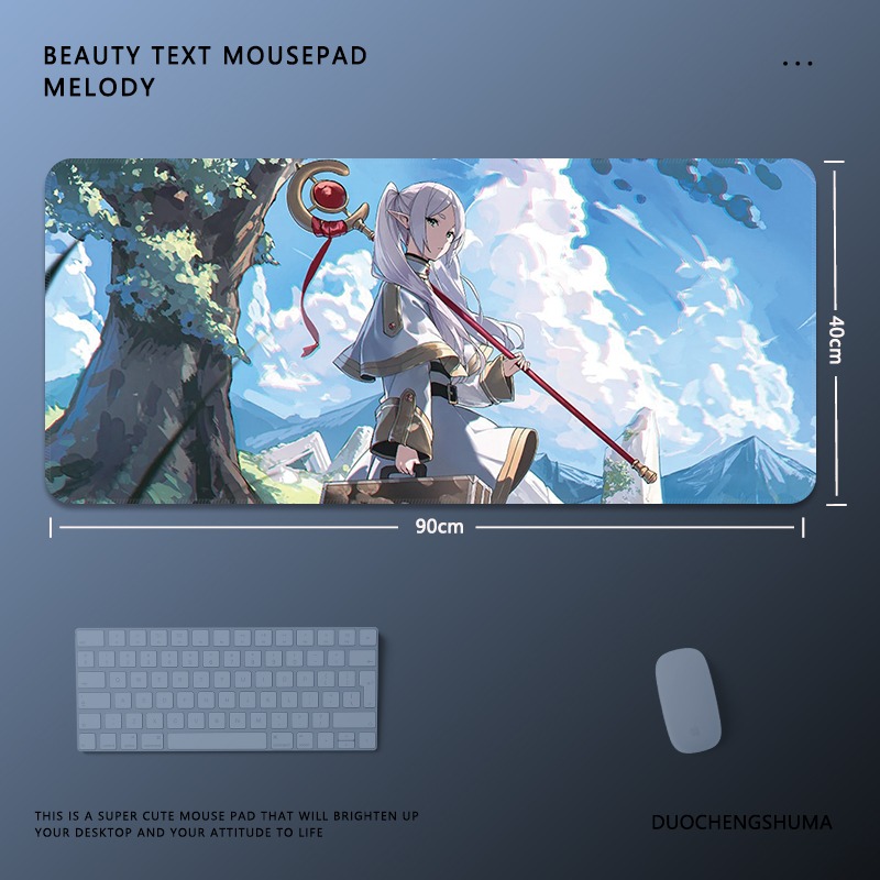 葬送的芙莉蓮電競超大遊戲加厚防滑鼠標墊